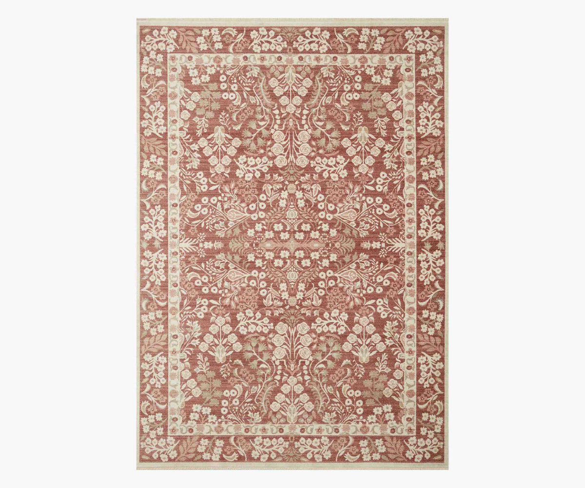 Tracy & Co Holland Lotte Power-Loomed Rug - Crimson