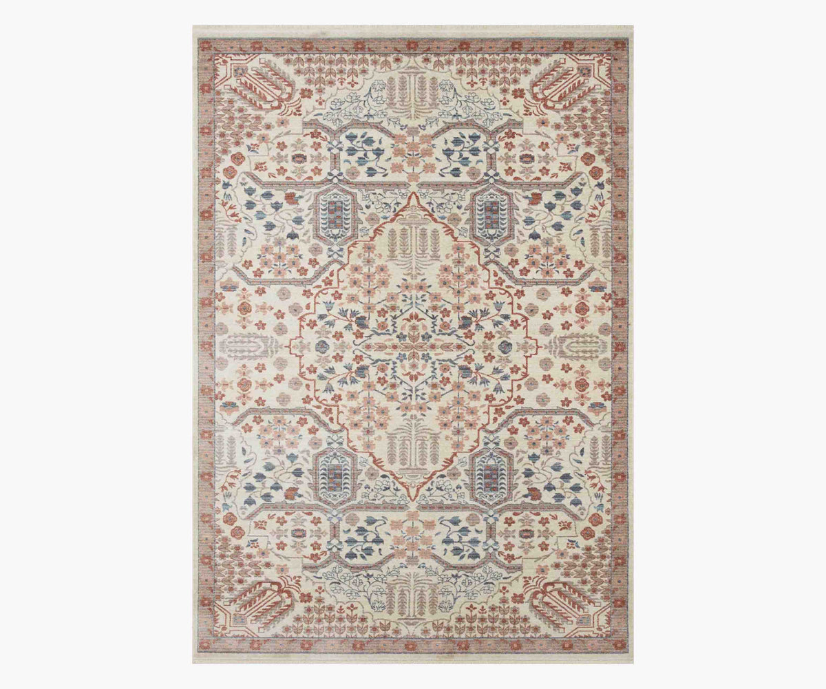 Tracy & Co Holland Isa Power-Loomed Rug - Rust