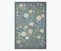 Tracy & Co Cotswolds Strawberry Fields Power Loomed Rug - Teal