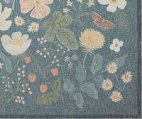 Tracy & Co Cotswolds Strawberry Fields Power Loomed Rug - Teal