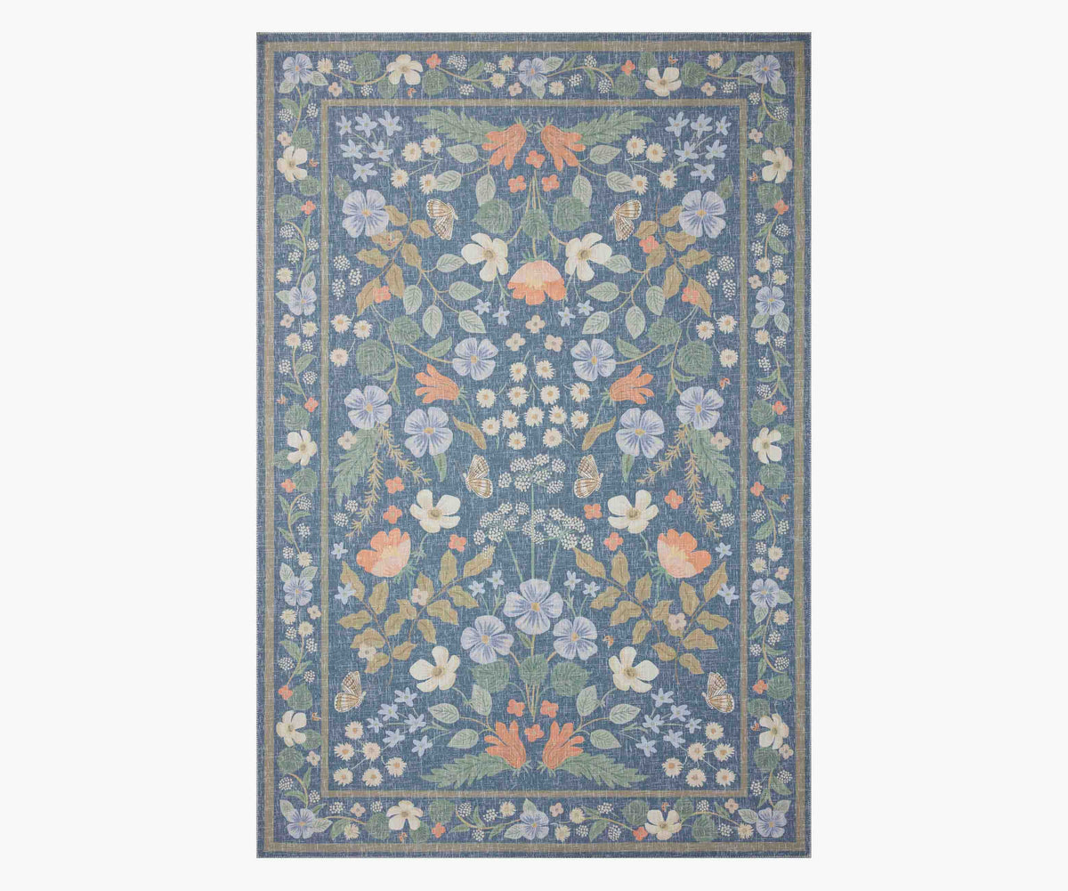 Tracy & Co Cotswolds Willow Power Loomed Rug - Indigo