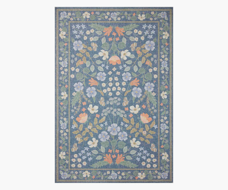 Tracy & Co Cotswolds Willow Power Loomed Rug - Indigo