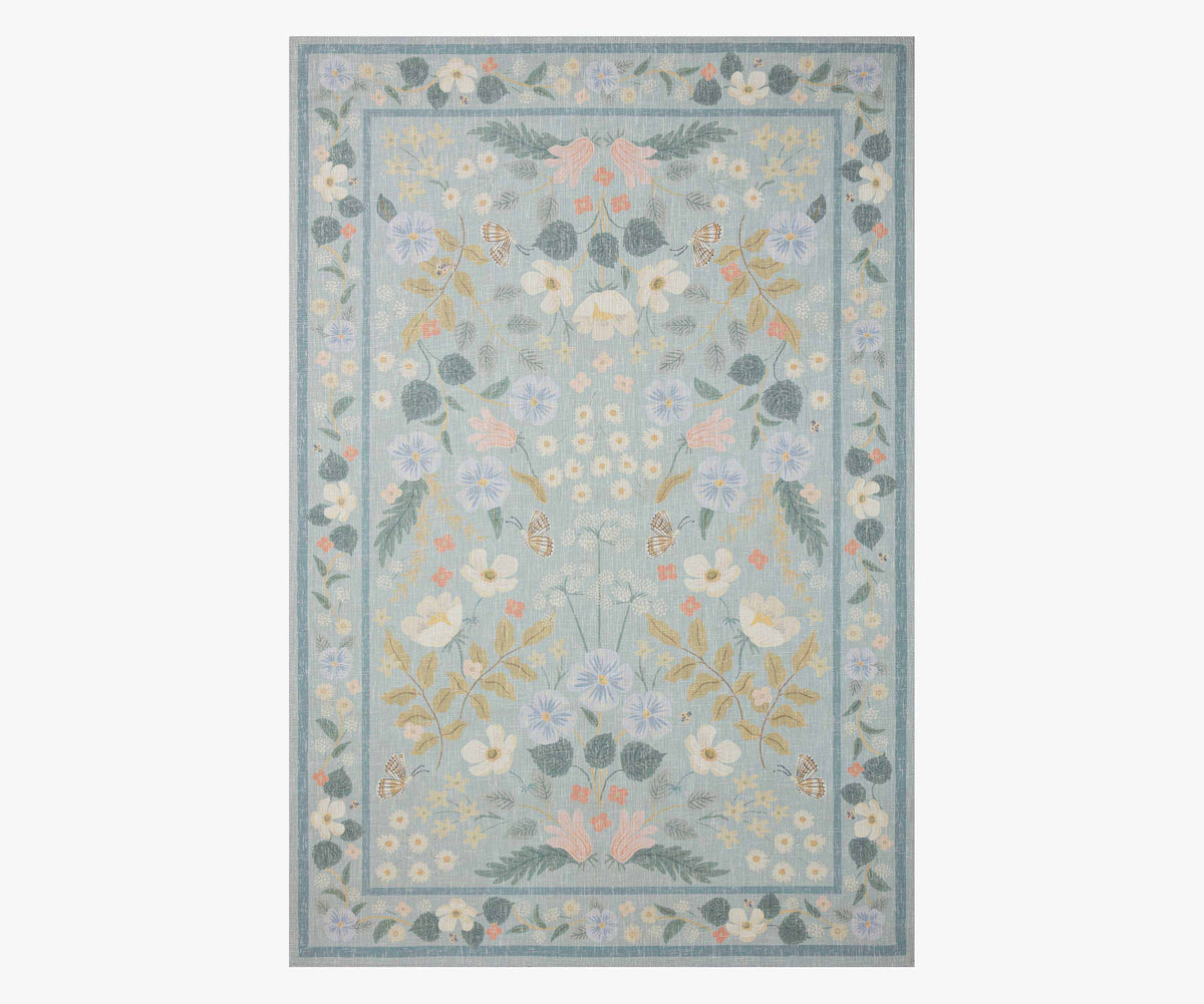 Tracy & Co Cotswolds Willow Power Loomed Rug - Sky