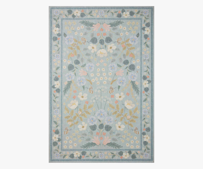 Tracy & Co Cotswolds Willow Power Loomed Rug - Sky