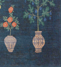Tracy & Co Atelier Topiary Non-Slip Rug - Indigo
