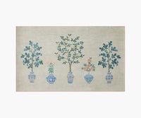 Tracy & Co Atelier Topiary Non-Slip Rug - Ivory
