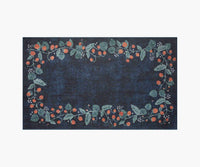 Tracy & Co Atelier Strawberries Non-Slip Rug - Navy
