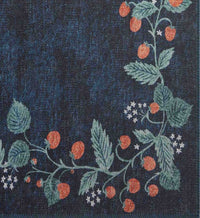 Tracy & Co Atelier Strawberries Non-Slip Rug - Navy