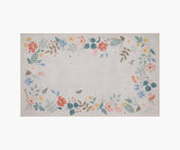 Tracy & Co Atelier Strawberry Fields Border Non-Slip Rug - Cream