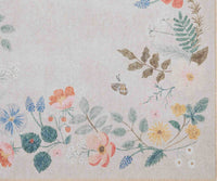 Tracy & Co Atelier Strawberry Fields Border Non-Slip Rug - Cream
