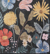 Tracy & Co Atelier Strawberry Fields Non-Slip Rug - Black