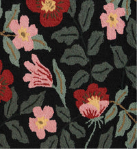 Tracy & Co Minnie Primrose Wool-Hooked Rug - Black Multi