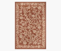 Tracy & Co Arboretum Aviary Wool-Hooked Rug - Amber
