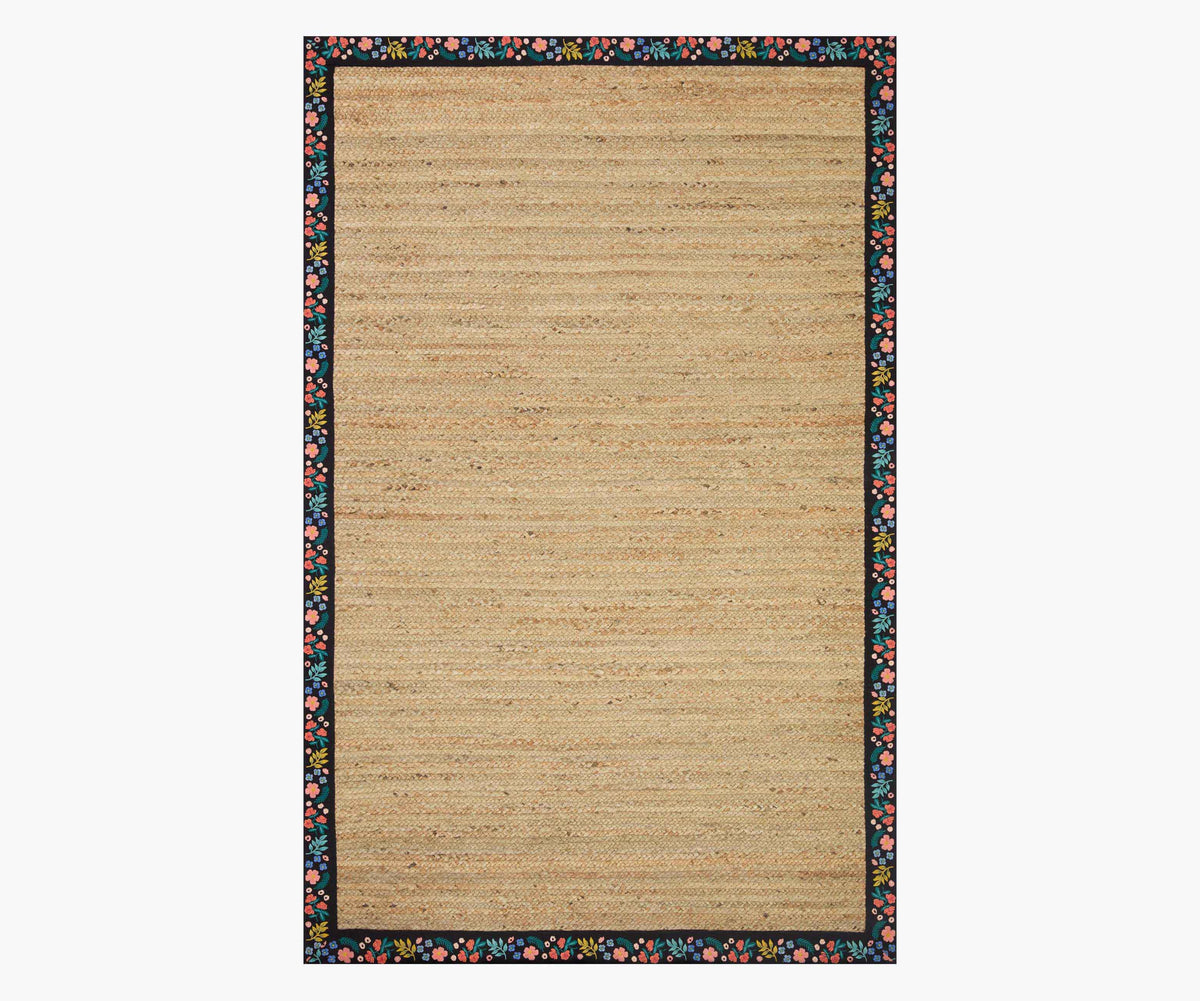 Tracy & Co Costa Wildwood Jute Rug - Natural & Black
