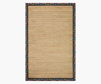 Tracy & Co Costa Wildwood Jute Rug - Natural & Black