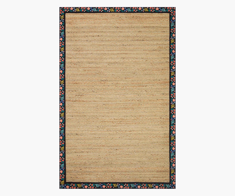 Tracy & Co Costa Wildwood Jute Rug - Natural & Black