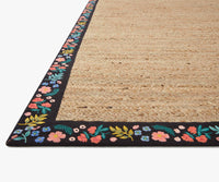 Tracy & Co Costa Wildwood Jute Rug - Natural & Black