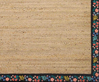 Tracy & Co Costa Wildwood Jute Rug - Natural & Black