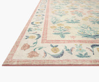 Tracy & Co Eden Mughal Rose Power Loomed Rug - Blush