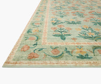 Tracy & Co Eden Mughal Rose Power Loomed Rug - Moss