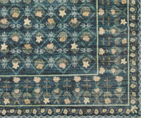 Tracy & Co Eden Lattice Power Loomed Rug - Indigo