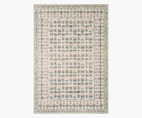 Tracy & Co Eden Lattice Power Loomed Rug - Ivory