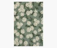 Tracy & Co Joie Hydrangea Wool-Hooked Rug - Sage