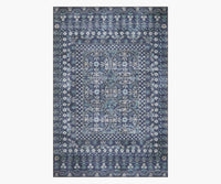Tracy & Co Maison Rosette Power Loomed Rug - Blue