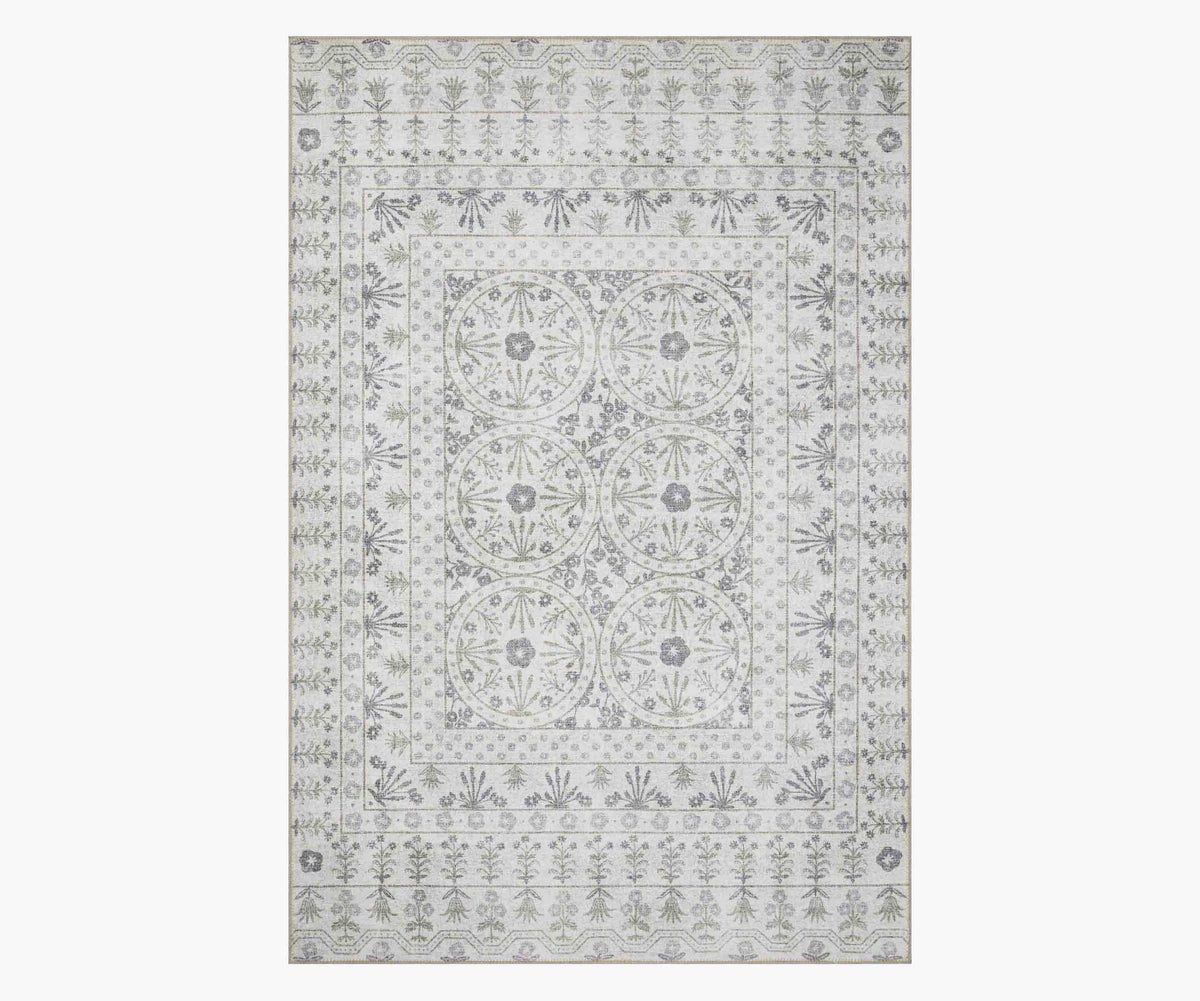 Tracy & Co Maison Rosette Power Loomed Rug - Ivory