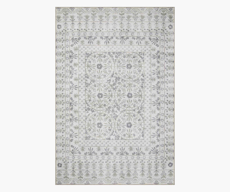 Tracy & Co Maison Rosette Power Loomed Rug - Ivory