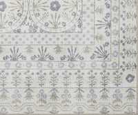 Tracy & Co Maison Rosette Power Loomed Rug - Ivory