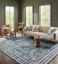 Tracy & Co Maison Frances Power Loomed Rug - Blue Multi