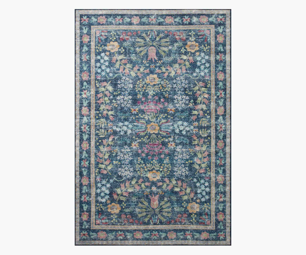 Tracy & Co Maison Frances Power Loomed Rug - Blue Multi