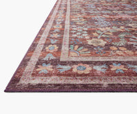 Tracy & Co Maison Frances Power Loomed Rug - Burgundy