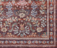 Tracy & Co Maison Frances Power Loomed Rug - Burgundy