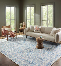 Tracy & Co Maison Grove Power Loomed Rug - Blue
