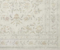 Tracy & Co Courtyard Lily Printed Rug - Yellow Multi