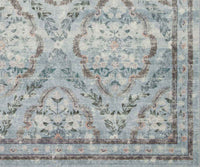Tracy & Co Courtyard Chateau Printed Rug - Blue