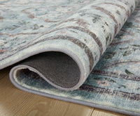 Tracy & Co Courtyard Chateau Printed Rug - Blue