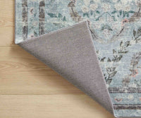 Tracy & Co Courtyard Chateau Printed Rug - Blue