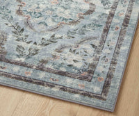Tracy & Co Courtyard Chateau Printed Rug - Blue