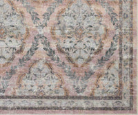 Tracy & Co Courtyard Chateau Printed Rug - Blush