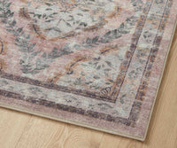 Tracy & Co Courtyard Chateau Printed Rug - Blush
