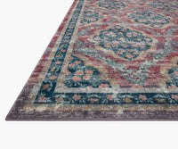 Tracy & Co Courtyard Chateau Printed Rug - Red