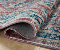 Tracy & Co Courtyard Chateau Printed Rug - Red