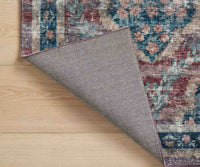 Tracy & Co Courtyard Chateau Printed Rug - Red