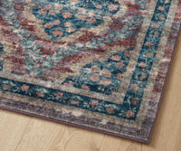 Tracy & Co Courtyard Chateau Printed Rug - Red