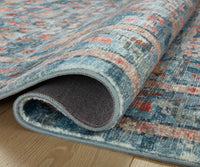Tracy & Co Courtyard Eve Printed Rug - Blue