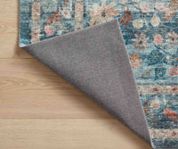 Tracy & Co Courtyard Eve Printed Rug - Blue