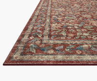 Tracy & Co Courtyard Eve Printed Rug - Crimson